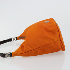Prada Orange Nylon Shoulder Bag