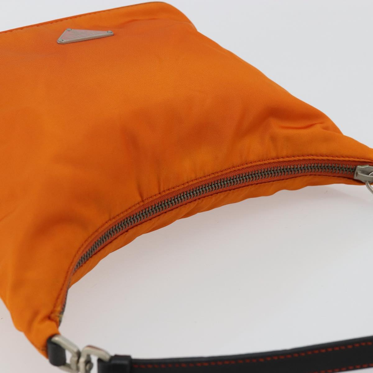 Prada Orange Nylon Shoulder Bag