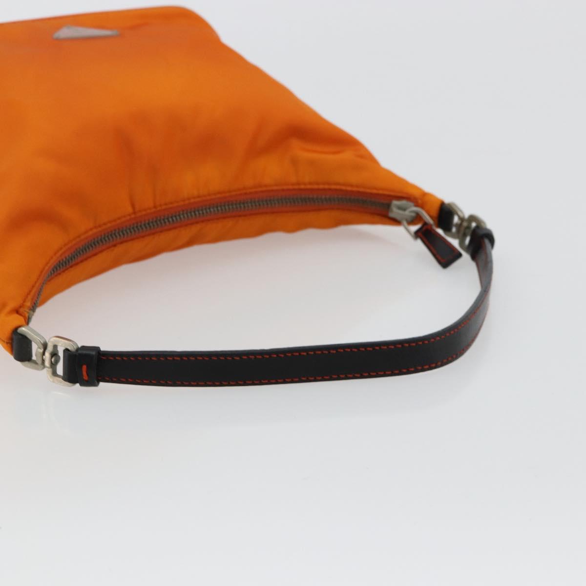 Prada Orange Nylon Shoulder Bag