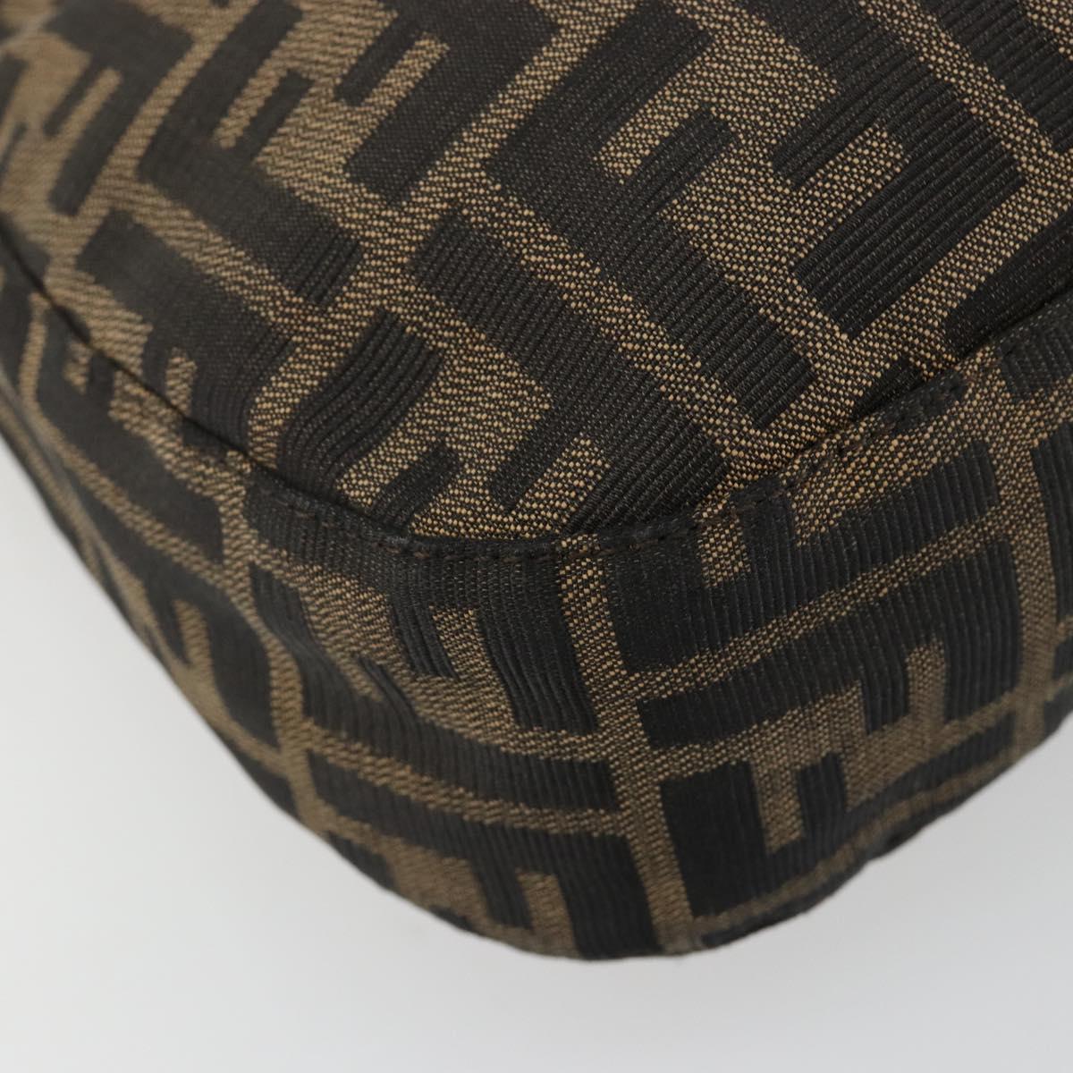 Fendi Brown Zucca Canvas Flap Shoulder Bag