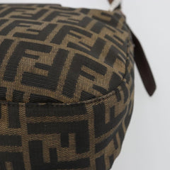 Fendi Brown Zucca Canvas Flap Shoulder Bag