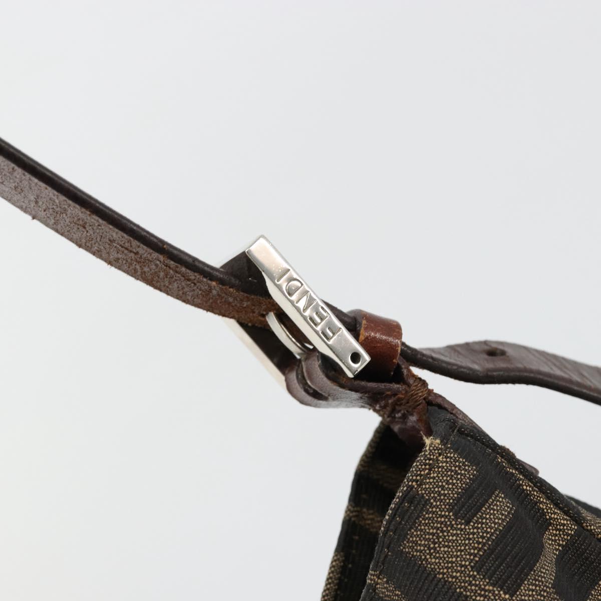 Fendi Brown Zucca Canvas Flap Shoulder Bag