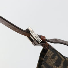 Fendi Brown Zucca Canvas Flap Shoulder Bag