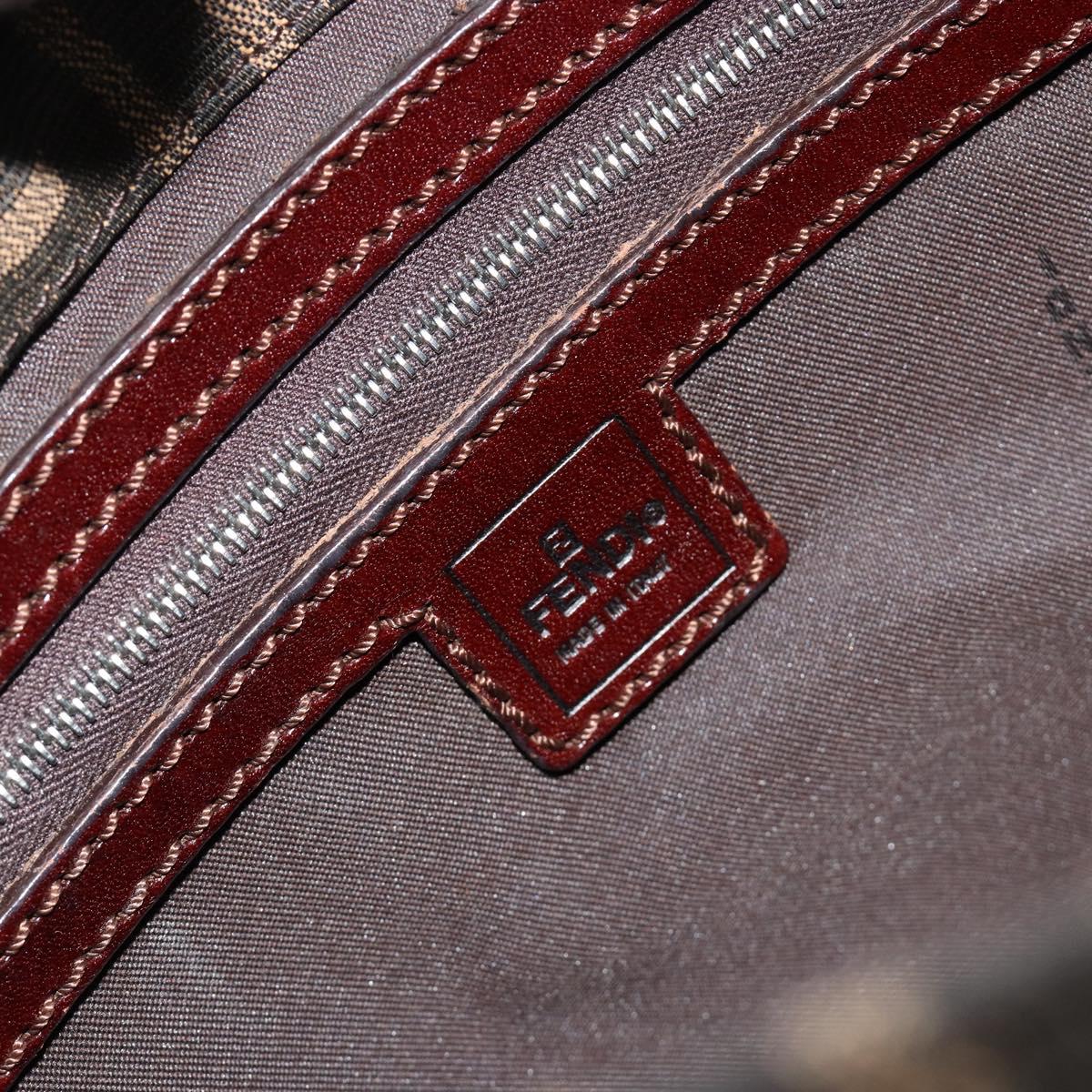 Fendi Brown Zucca Canvas Flap Shoulder Bag