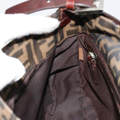 Fendi Brown Zucca Canvas Flap Shoulder Bag