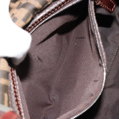Fendi Brown Zucca Canvas Flap Shoulder Bag