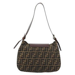 Fendi Brown Zucca Canvas Flap Shoulder Bag