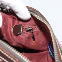 Burberry Nova Check Blue Label Canvas Red Shoulder Bag