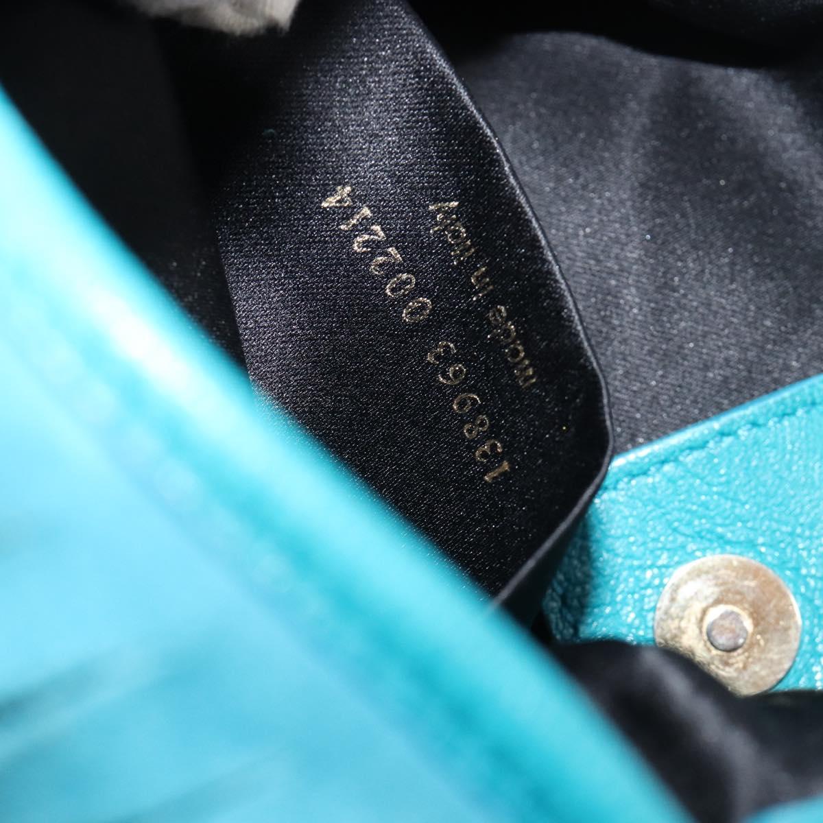 Yves Saint Laurent YSL Turquoise Suede Fringe Shoulder Bag