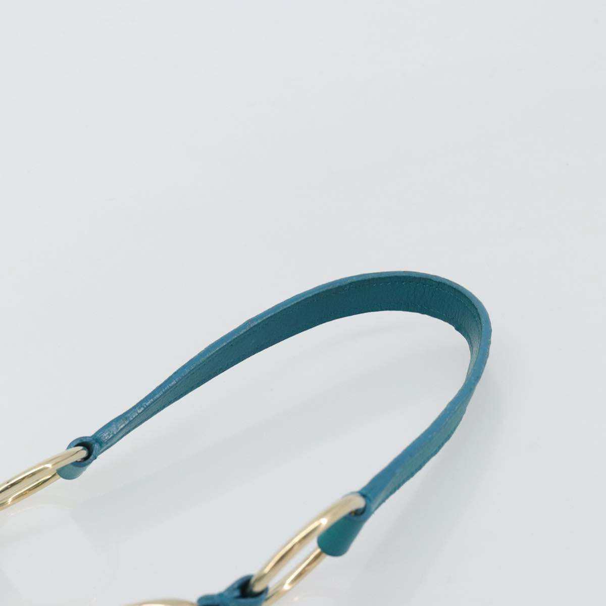 Yves Saint Laurent YSL Turquoise Suede Fringe Shoulder Bag