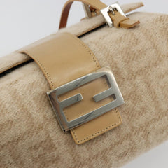 Fendi Wool Zucca Box Bag in Beige