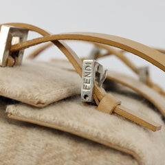 Fendi Wool Zucca Box Bag in Beige