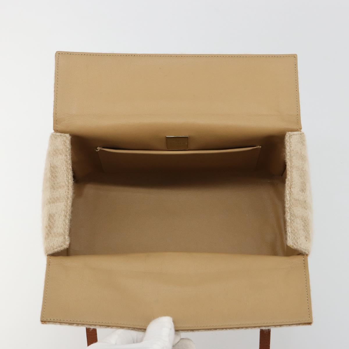 Fendi Wool Zucca Box Bag in Beige