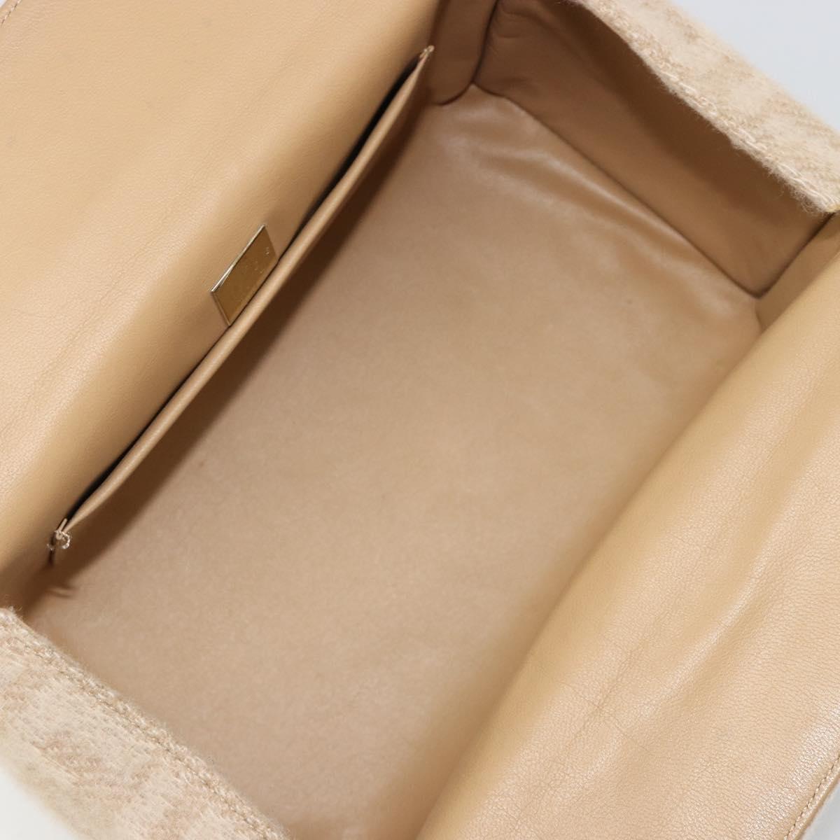 Fendi Wool Zucca Box Bag in Beige