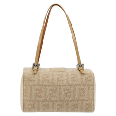 Fendi Wool Zucca Box Bag in Beige