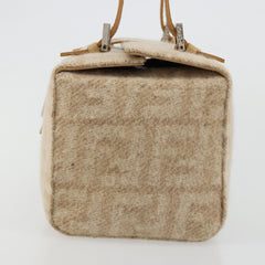 Fendi Wool Zucca Box Bag in Beige