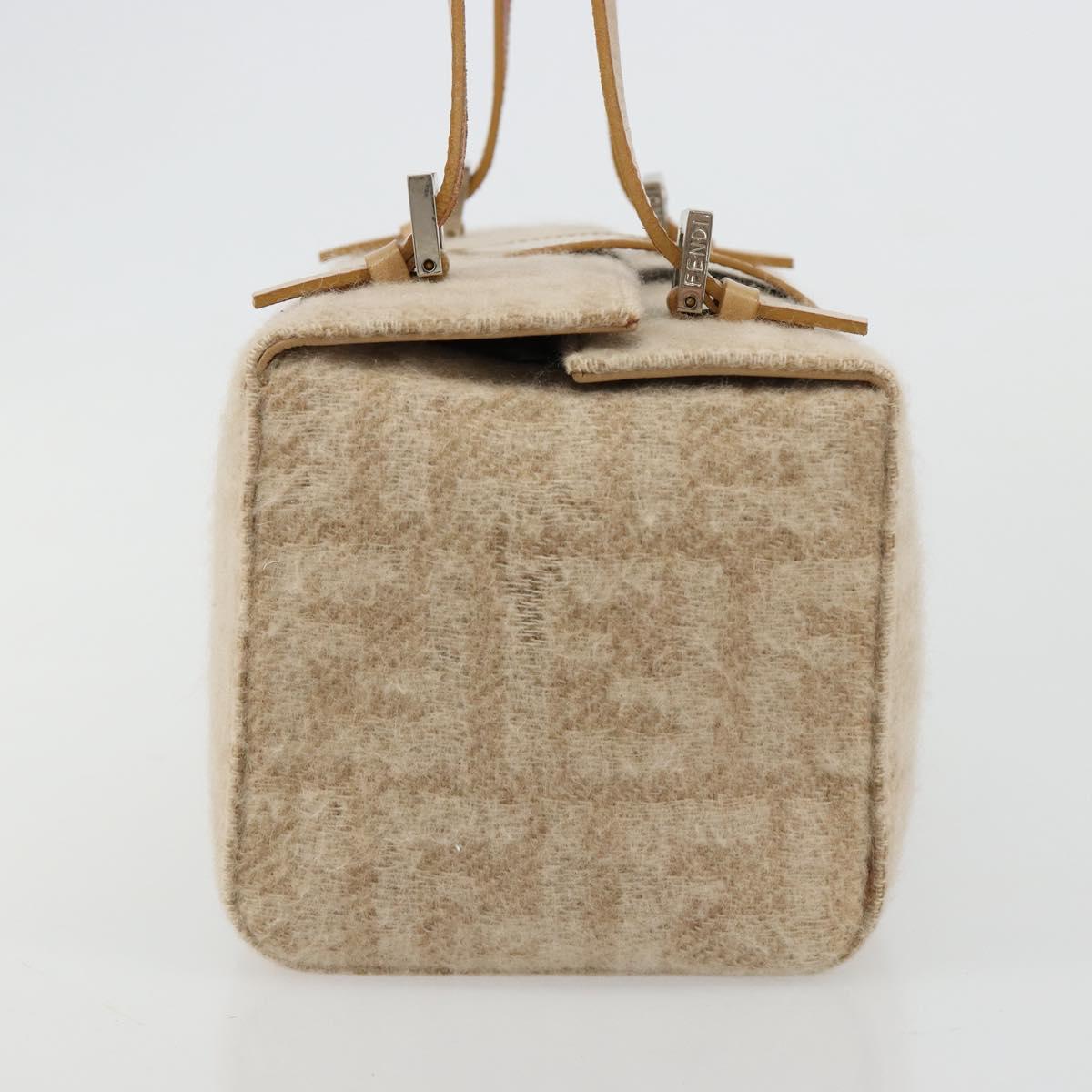 Fendi Wool Zucca Box Bag in Beige