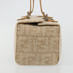 Fendi Wool Zucca Box Bag in Beige