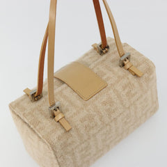 Fendi Wool Zucca Box Bag in Beige