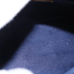 Miu Miu Vitello Lux Bauletto Bag Navy