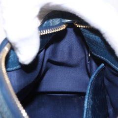 Miu Miu Vitello Lux Bauletto Bag Navy