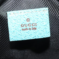 Gucci GG Monogram & Teal Canvas Top Handle Bag