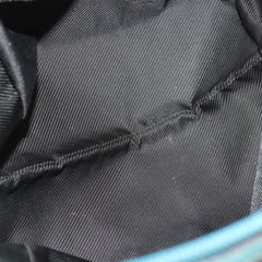 Gucci GG Monogram & Teal Canvas Top Handle Bag