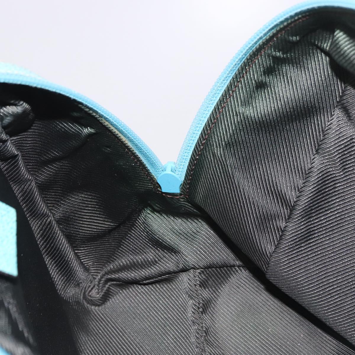 Gucci GG Monogram & Teal Canvas Top Handle Bag