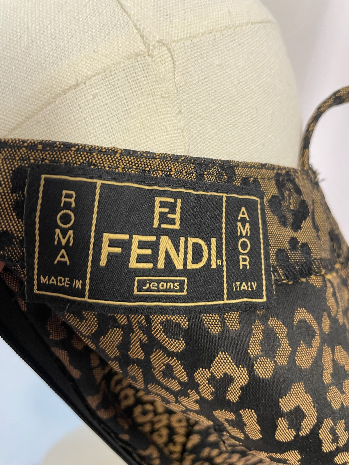 Fendi Leopard Print Midi Dress
