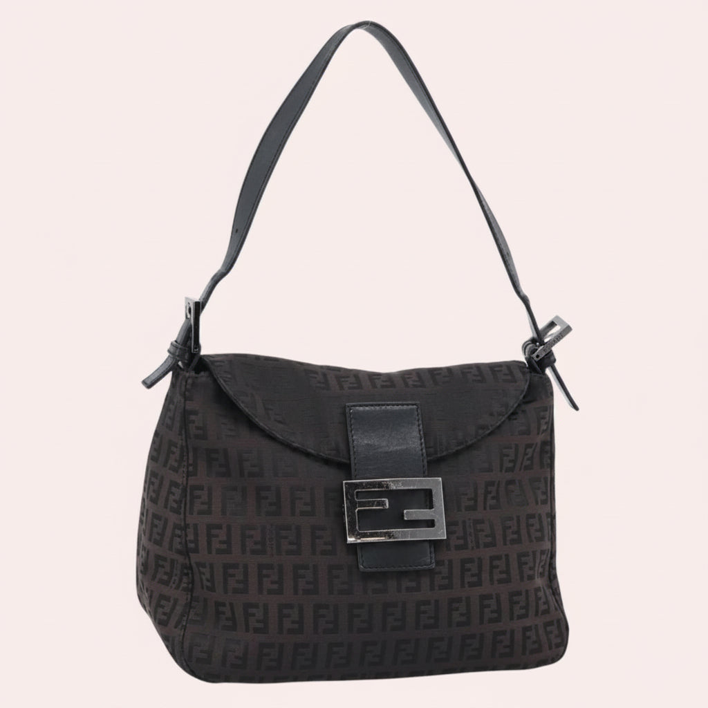 Fendi Zucchino Canvas Mamma Baguette