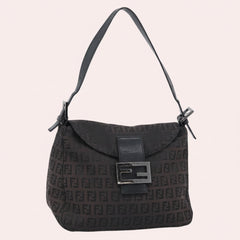 Fendi Zucchino Canvas Mamma Baguette