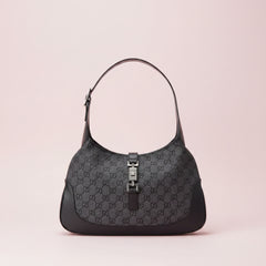 Gucci GG Canvas Jackie Shoulder Bag Black