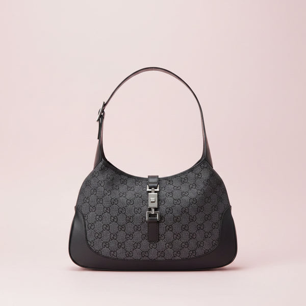 Gucci GG Canvas Jackie Shoulder Bag Black