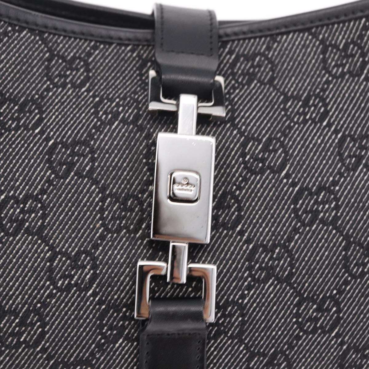 Gucci GG Canvas Jackie Shoulder Bag Black