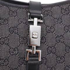 Gucci GG Canvas Jackie Shoulder Bag Black