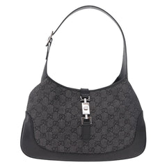 Gucci GG Canvas Jackie Shoulder Bag Black