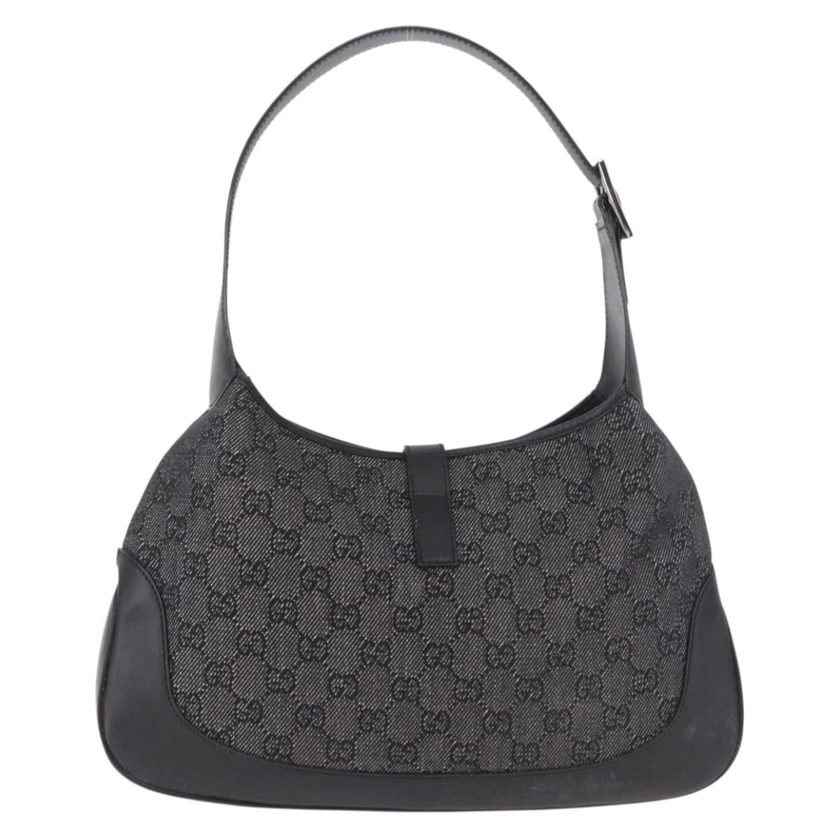 Gucci GG Canvas Jackie Shoulder Bag Black