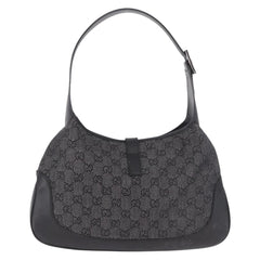 Gucci GG Canvas Jackie Shoulder Bag Black