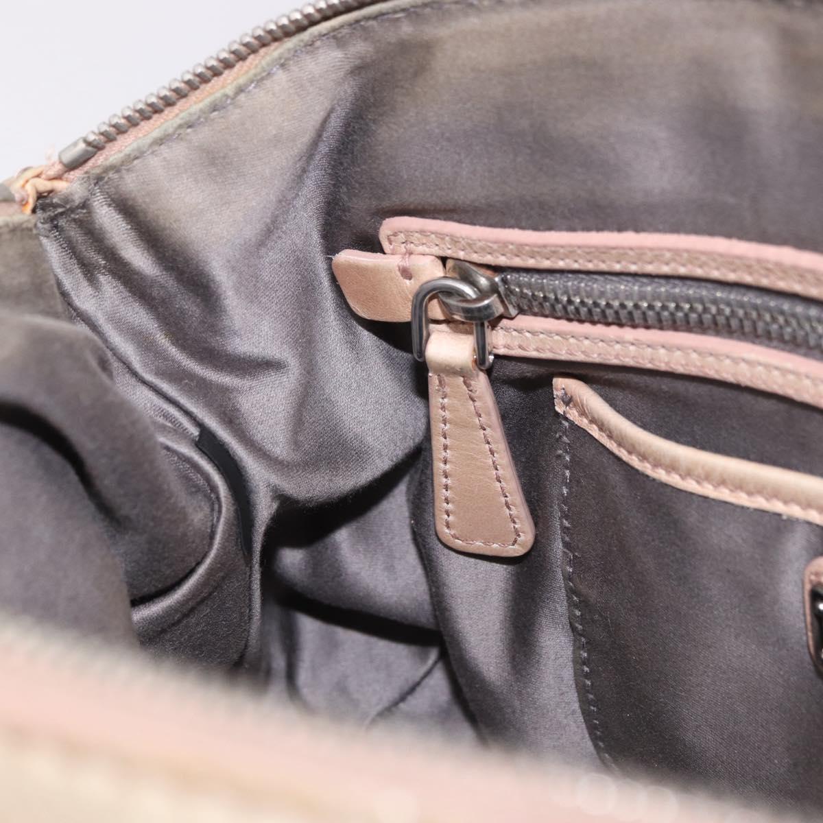 Miu Miu Beige Leather Two Way Bag