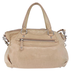 Miu Miu Beige Leather Two Way Bag