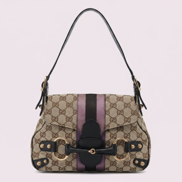 Tom Ford Era Gucci GG Canvas Horsebit Bag