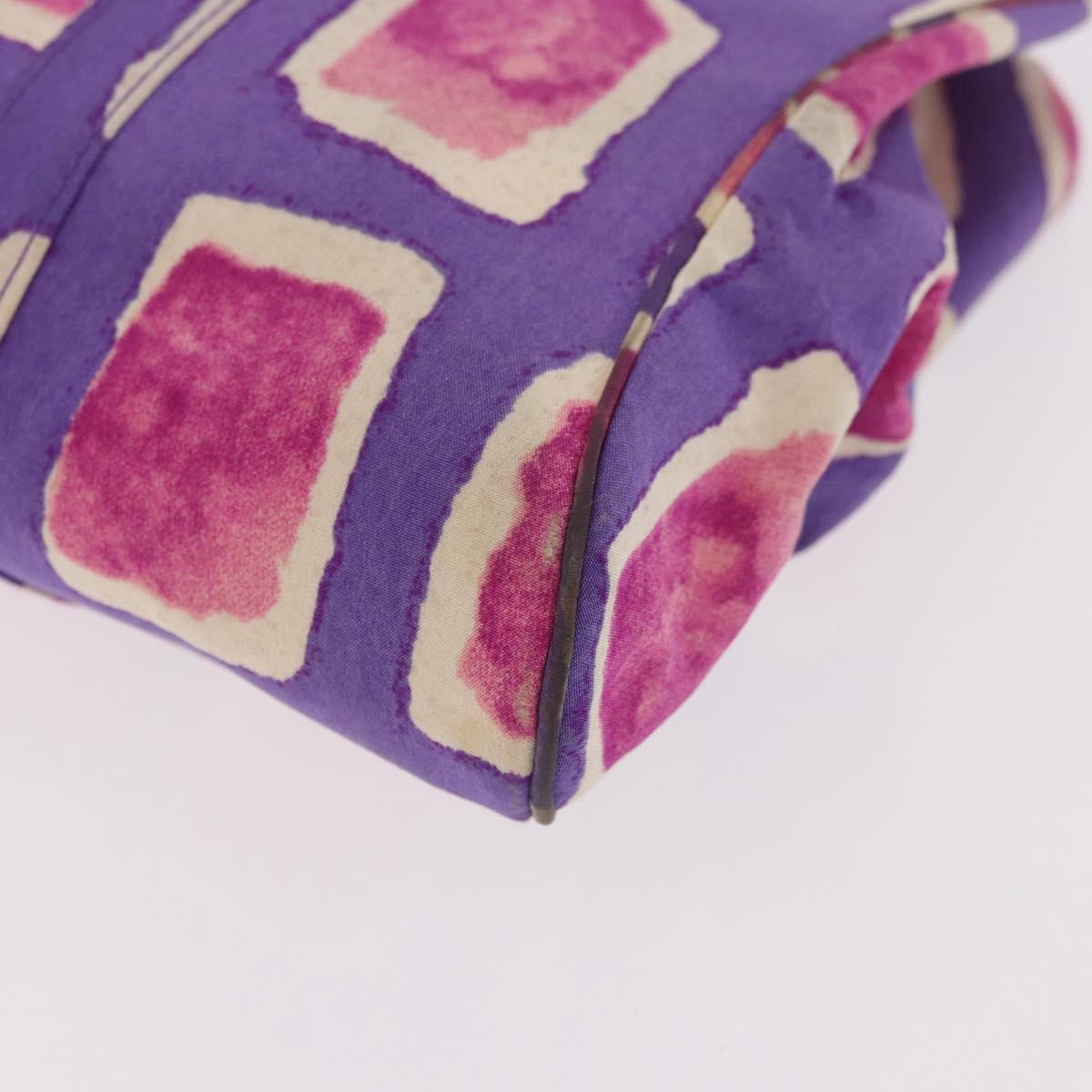 Chanel Hand Bag Satin Purple