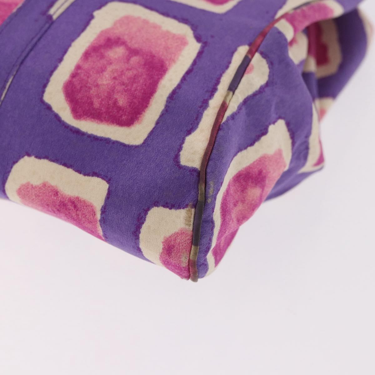 Chanel Hand Bag Satin Purple