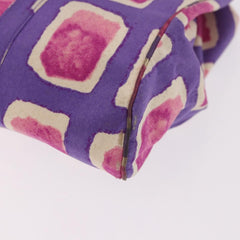 Chanel Hand Bag Satin Purple