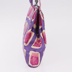 Chanel Hand Bag Satin Purple