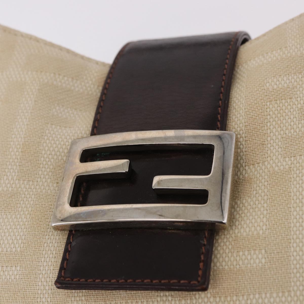 Fendi Beige Zucca Canvas Mamma Baguette