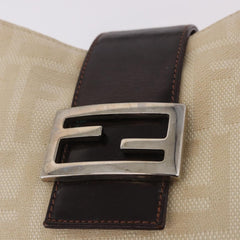 Fendi Beige Zucca Canvas Mamma Baguette