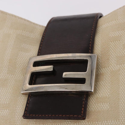 Fendi Beige Zucca Canvas Mamma Baguette
