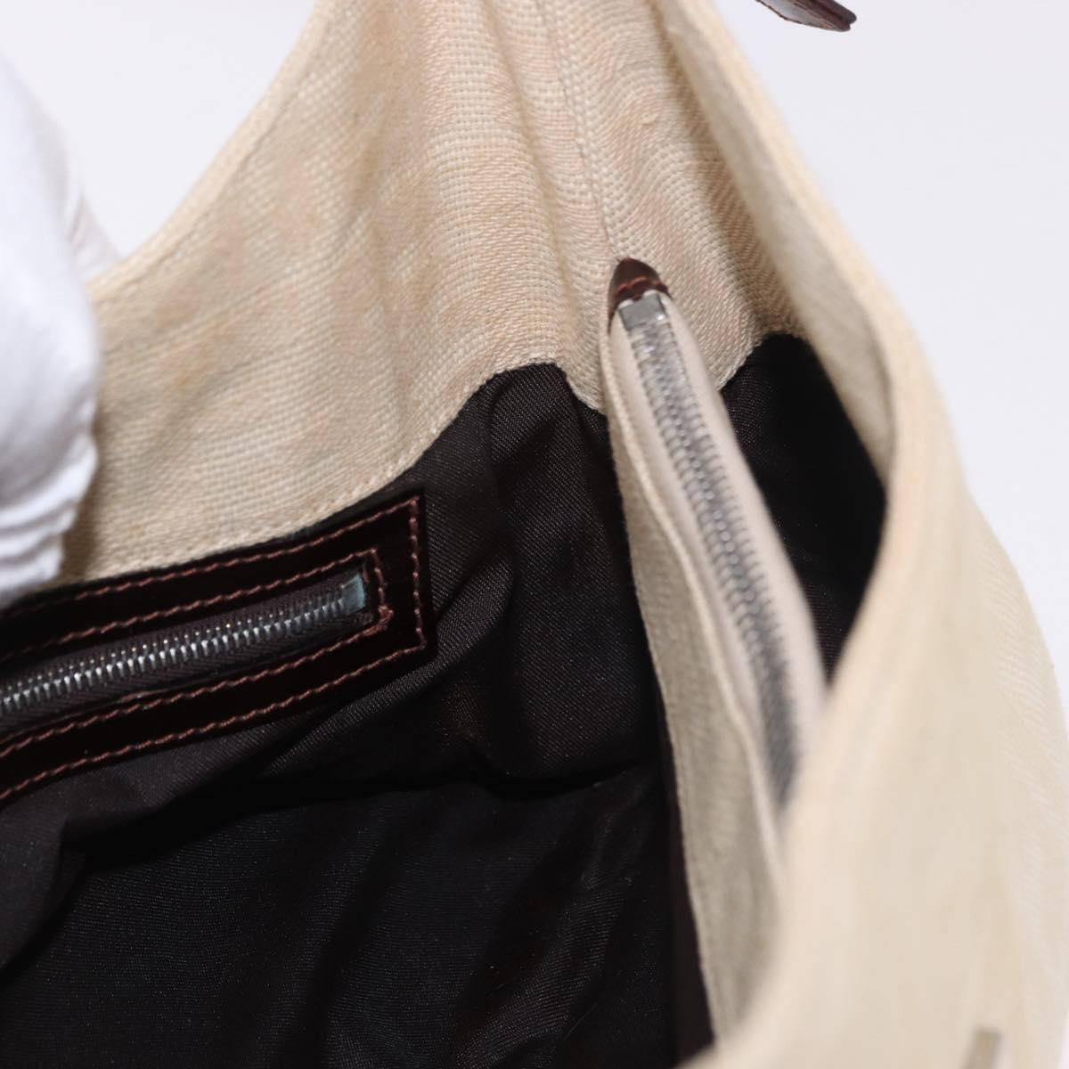 Fendi Beige Zucca Canvas Mamma Baguette