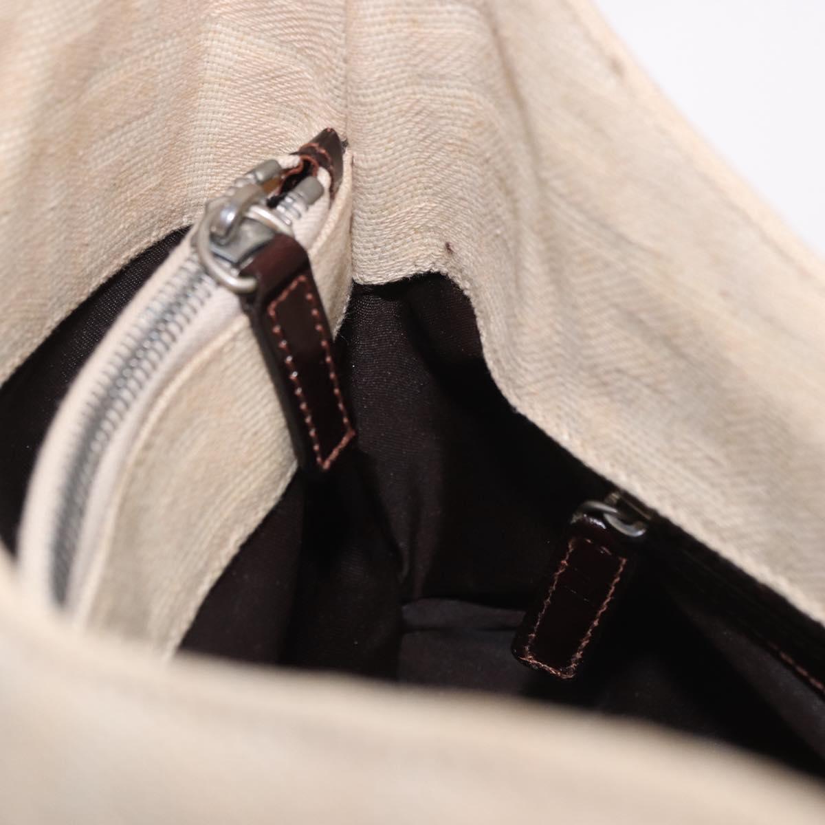 Fendi Beige Zucca Canvas Mamma Baguette